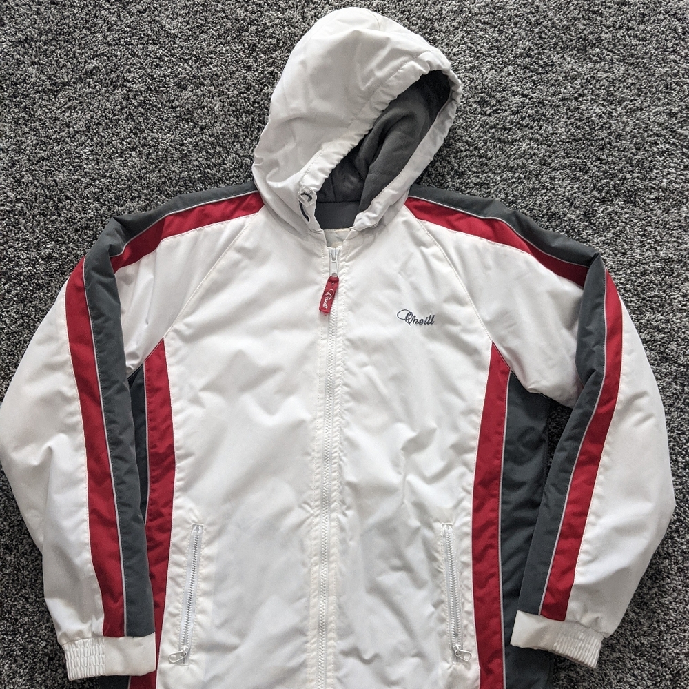O'neill women's white snow jacket, small